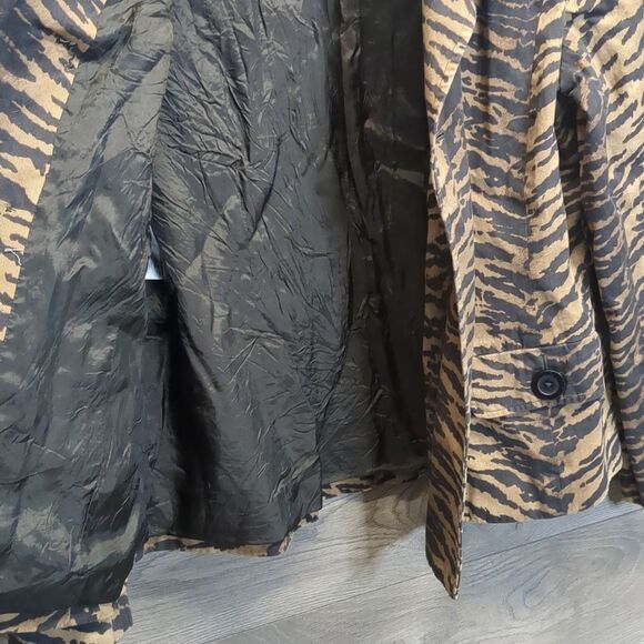Jones New York Work Tiger Print Blazer Jacket Women's Size Large - Picture 10 of 12